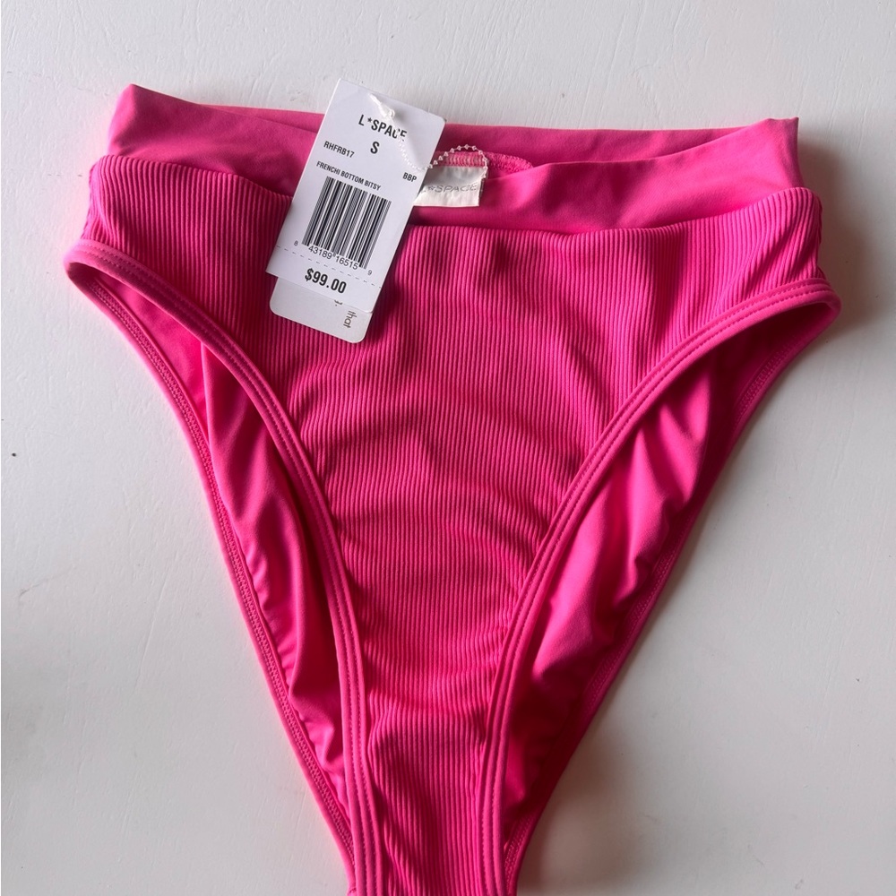NEW W/ Tags- L*Space Frenchi Bikini Bottom Bitsy Cut